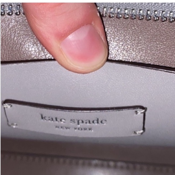 Kate Spade Scalloped Mini Lavender Crossbody Tote Bag - Picture 6 of 13